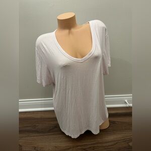 American Eagle Outfitters Light Pink Scoop Neck Tee